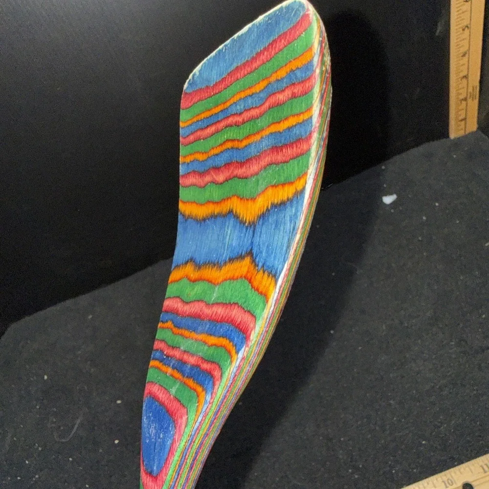 Baltique Marrakesh Collection Birch Wood Spatula Rainbow Multicolor Turner 12.5